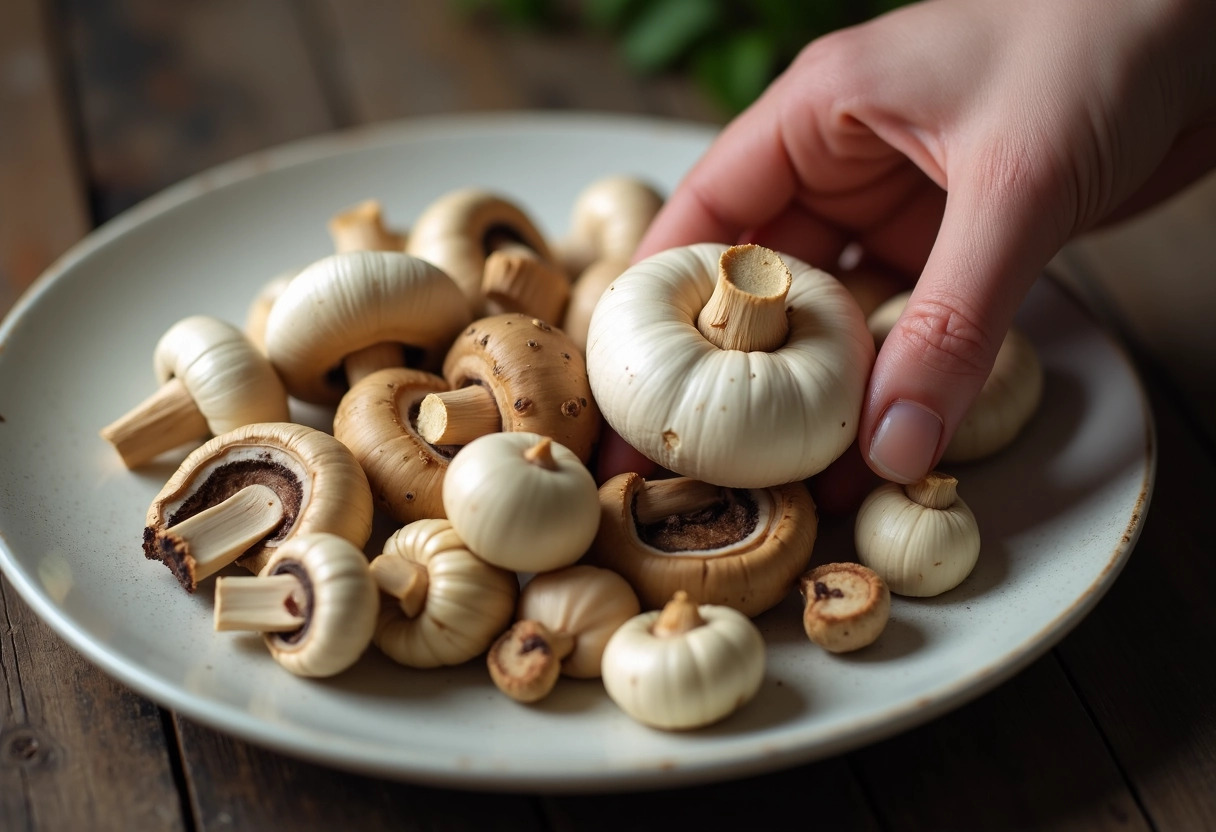 champignons périmés